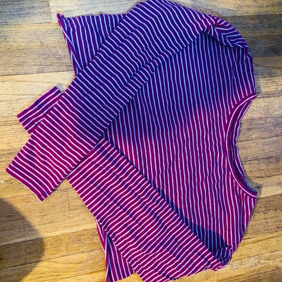old navy long-sleeved striped crop top - Picture 1 of 2